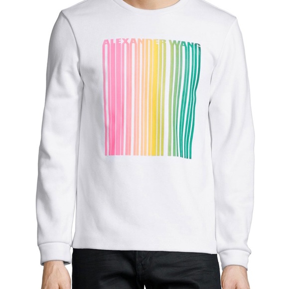 alexander wang barcode sweatshirt